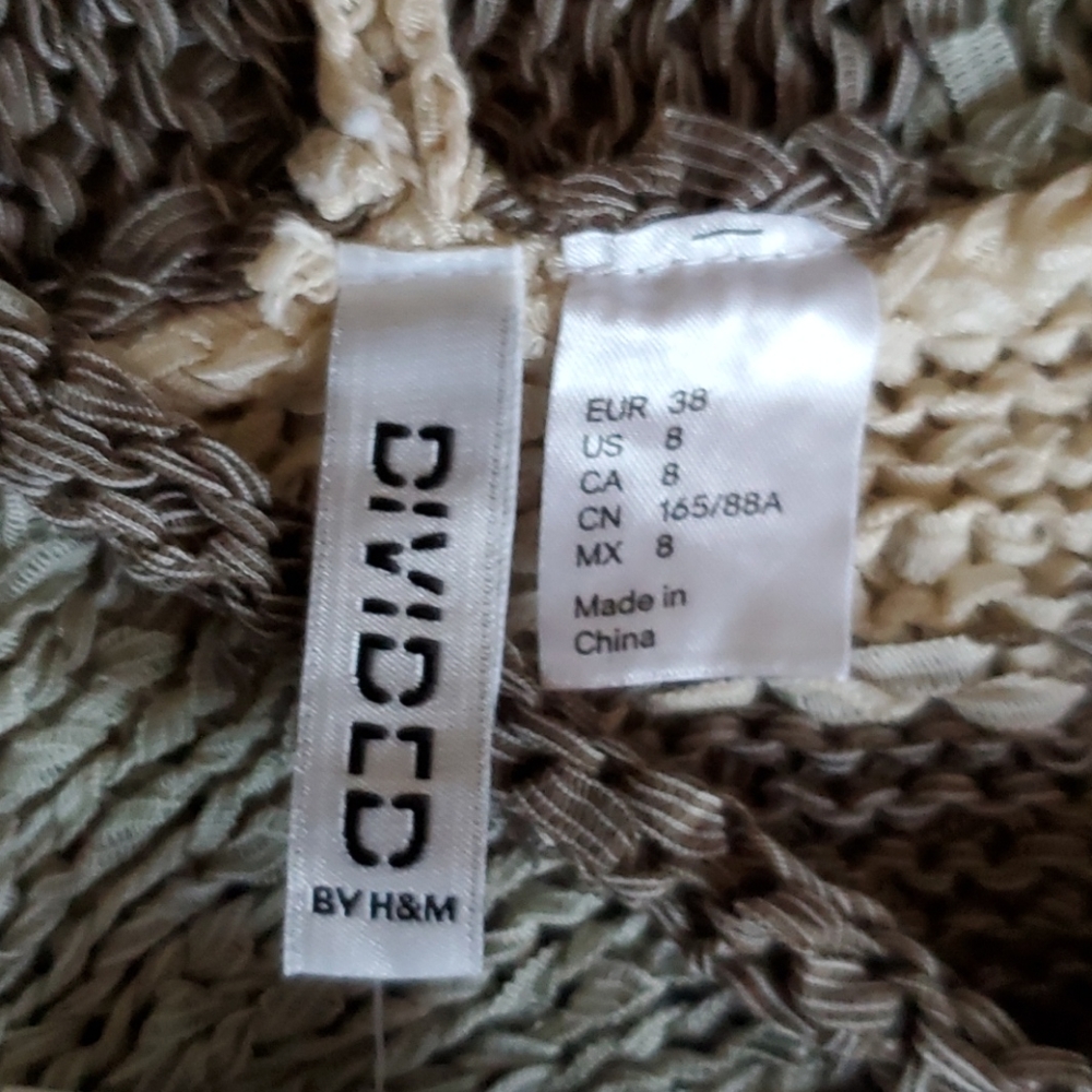 NWT H&M Divided Camo Hi-Lo Sweater Vest - Picture 10 of 11